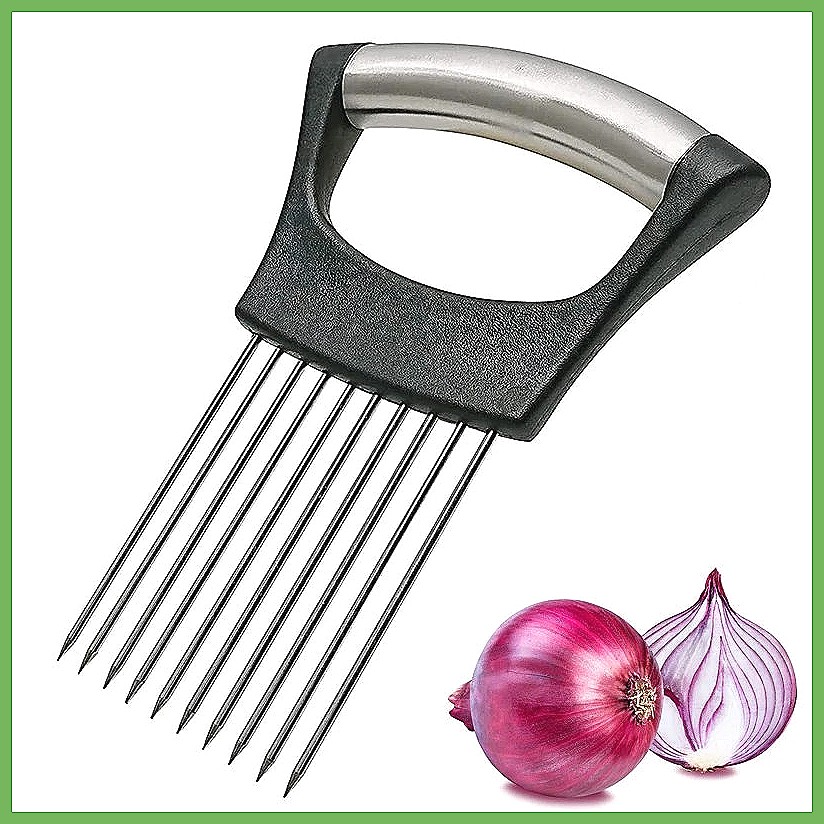 Onion Holder Slicer - Leeseph Onion Holder, Stainless Steel Onion