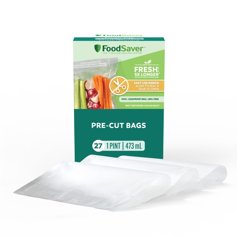 Meal Prep For Cutting - FoodSaver Pint Vacuum Seal Bags, 27
