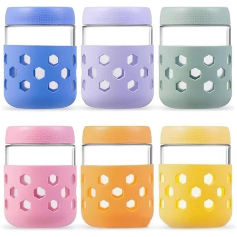 Meal Prep Oatmeal Jars - LLCS-Glass Jars With Airtight Lids, 1