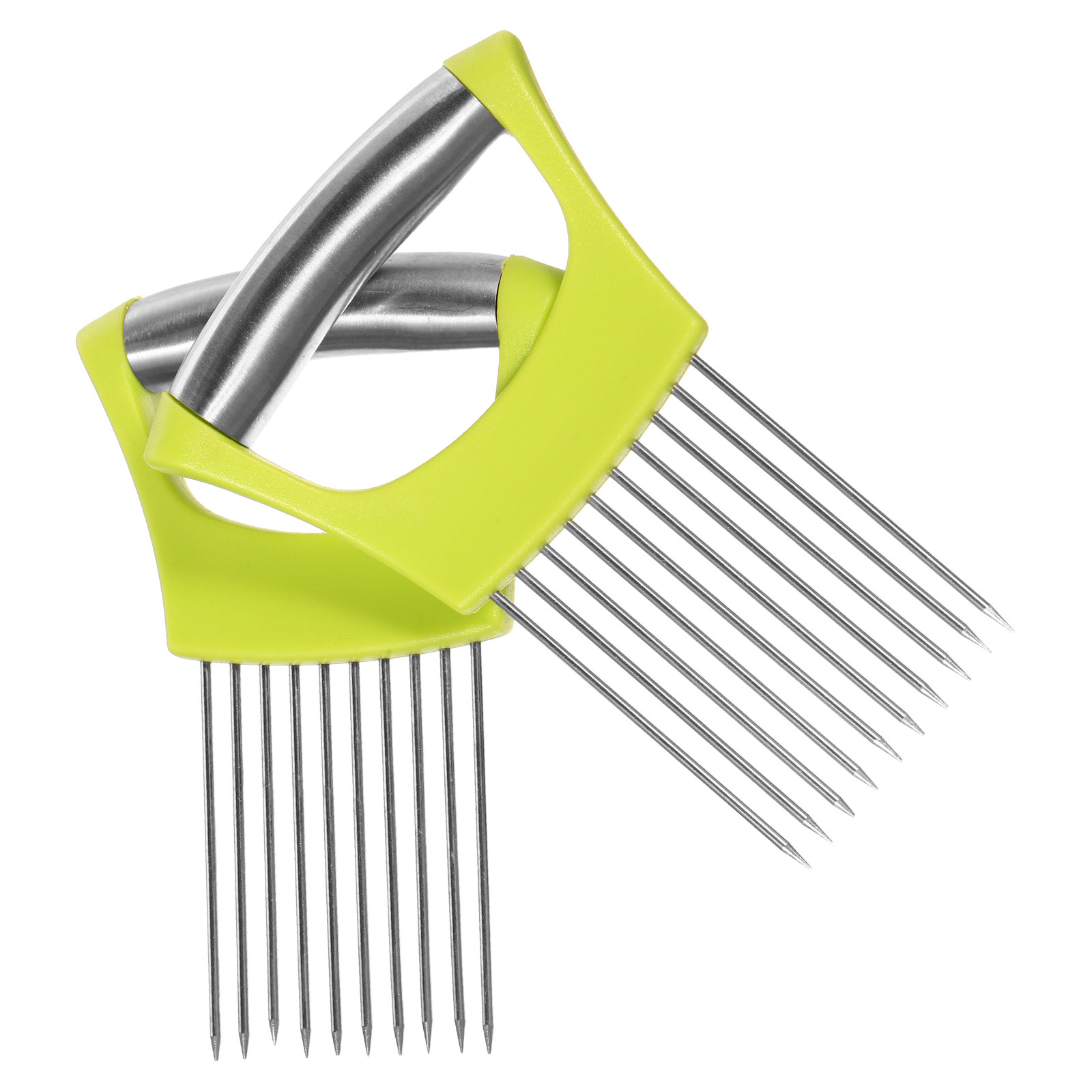 Onion Holder Slicer - 2Pcs Stainless Steel Onion Slice Holder