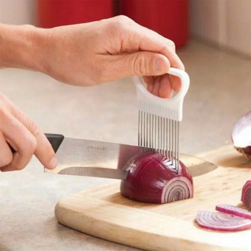 Onion Holder Slicer - Effortlessly Slice Onions with this 1pc