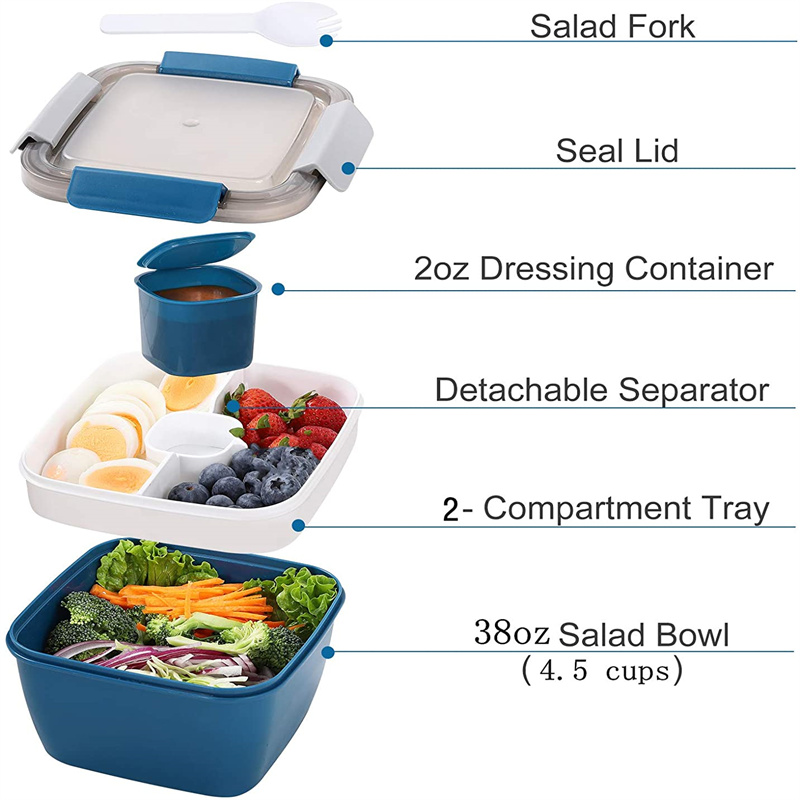 Portable Salad Lunch Container - Salad Container Jar recension och pris