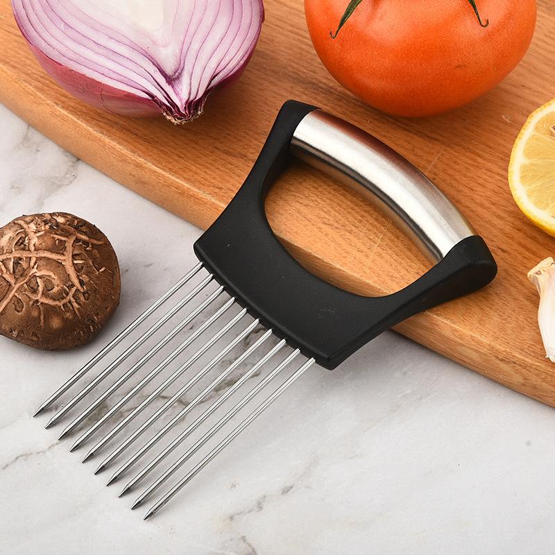 Stainless Steel Onion Cutter H - Onion Holder Slicer recension och pris