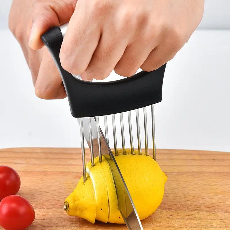 Stainless Steel Onion Cutter H - Onion Holder Slicer recension och pris
