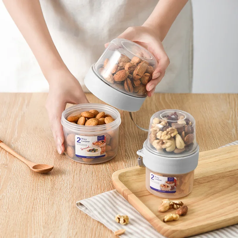 Carry Breakfast Cup Salad Cups - Meal Prep Oatmeal Jars recension och pris