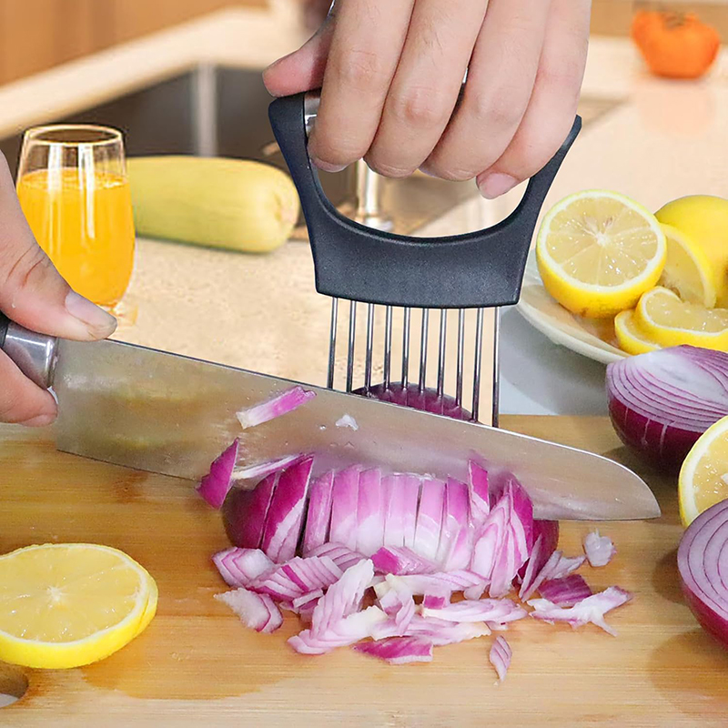 Stainless Steel Onion Slicer H - Onion Holder Slicer recension och pris