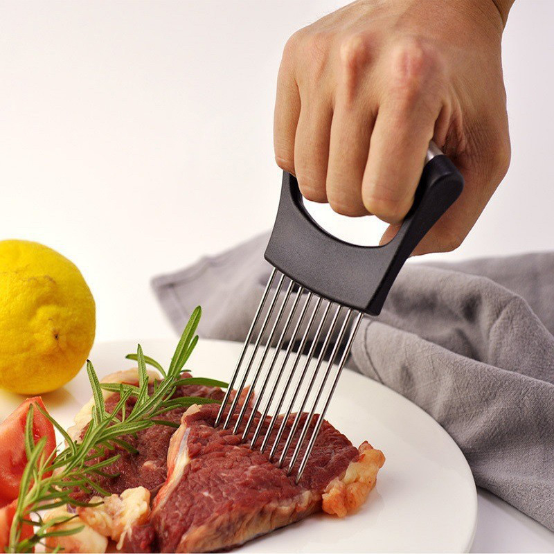Stainless Steel Onion Slicer H - Onion Holder Slicer recension och pris