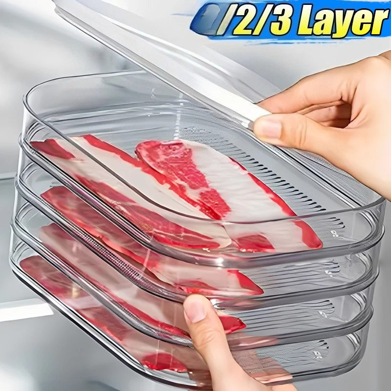 Meat Container for Fridge Baco - Meal Prep Jars With Lids recension och pris