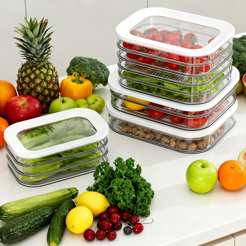 Meat Container for Fridge Baco - Meal Prep Jars With Lids recension och pris