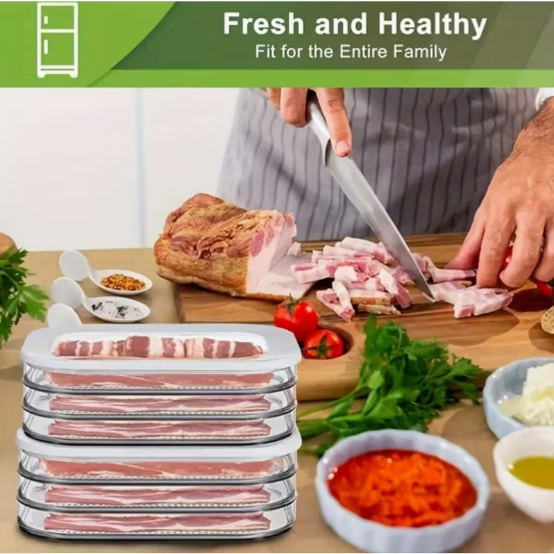 Meat Container for Fridge Baco - Meal Prep Jars With Lids recension och pris