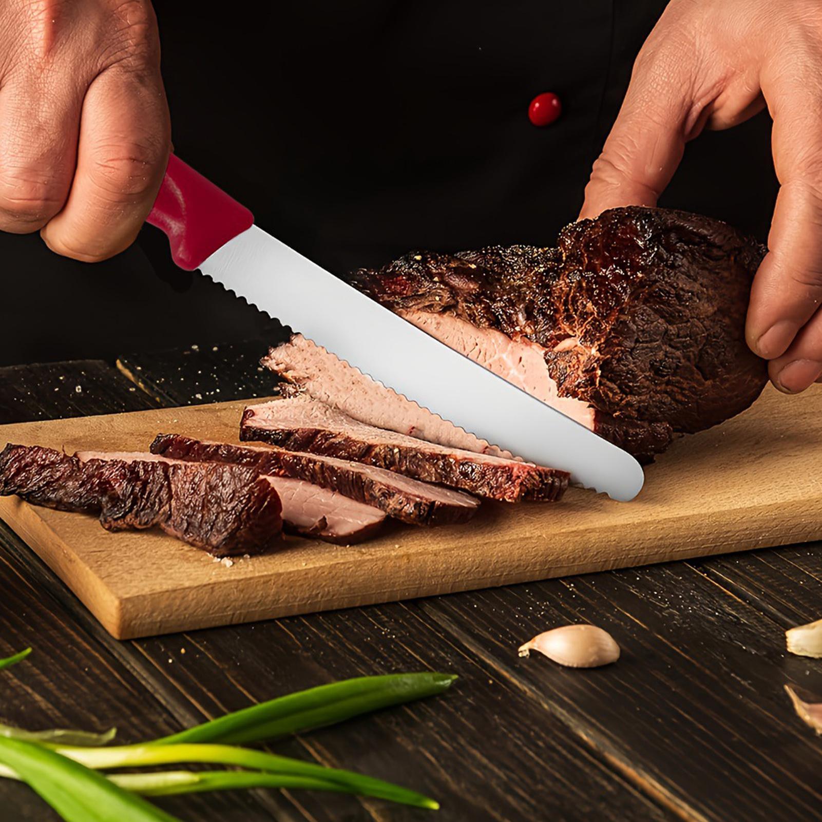 Serrated Steak Cutter 5 Pieces - Meal Prep For Cutting recension och pris