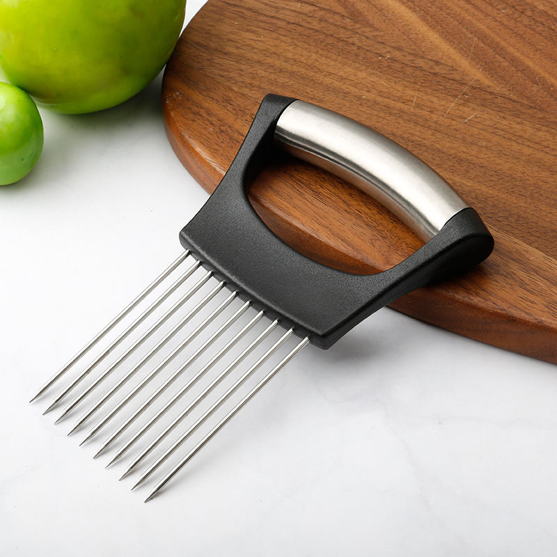 Stainless Steel Onion Cutter H - Onion Holder Slicer recension och pris