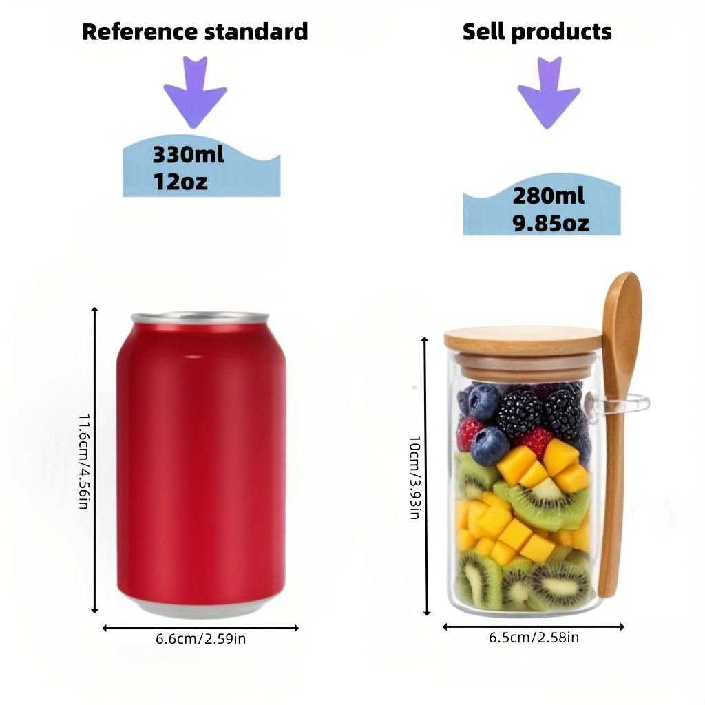 4/8/12Pcs, Oatmeal Breakfast C - Meal Prep Jars With Lids recension och pris