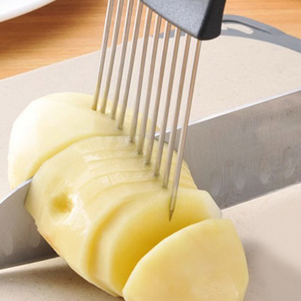 1pc Stainless Steel Onion Slic - Onion Holder Slicer recension och pris