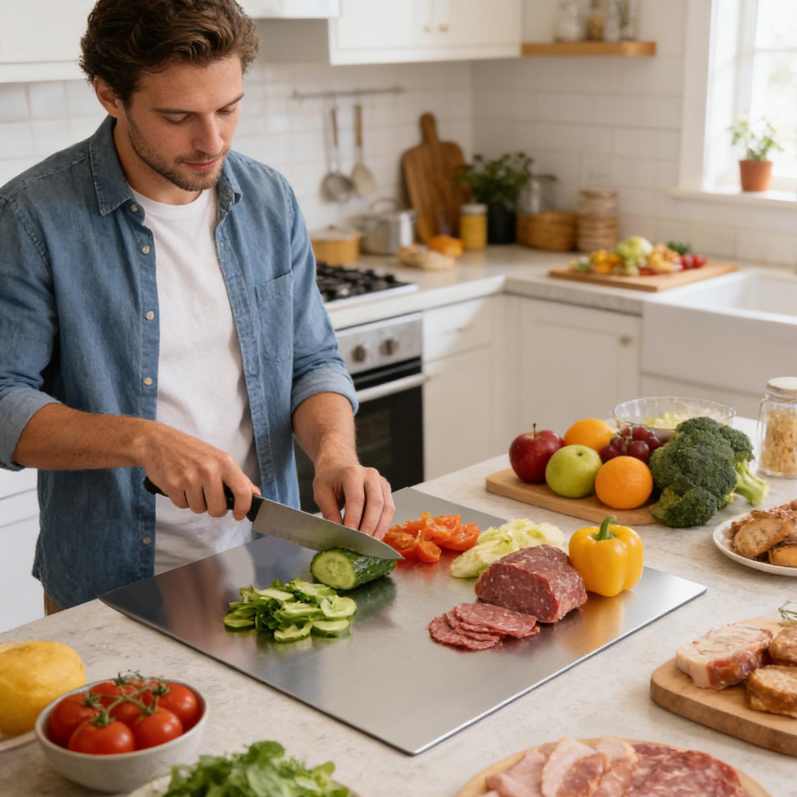 Stainless Steel Cutting Board  - Meal Prep For Cutting recension och pris