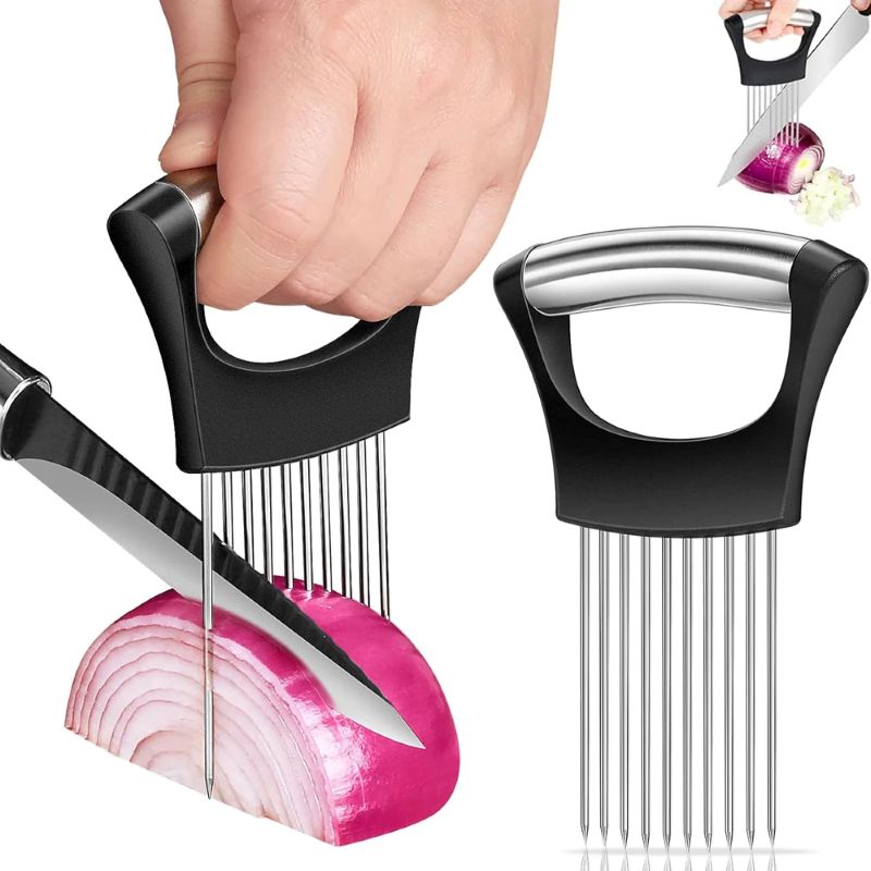 Stainless Steel Onion Cutter H - Onion Holder Slicer recension och pris