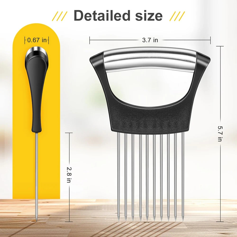 Stainless Steel Onion Cutter H - Onion Holder Slicer recension och pris