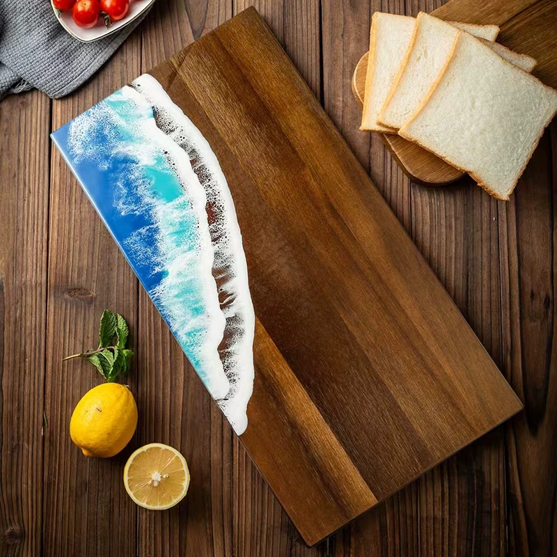 Acacia Wood Cutting Board with - Meal Prep For Cutting recension och pris