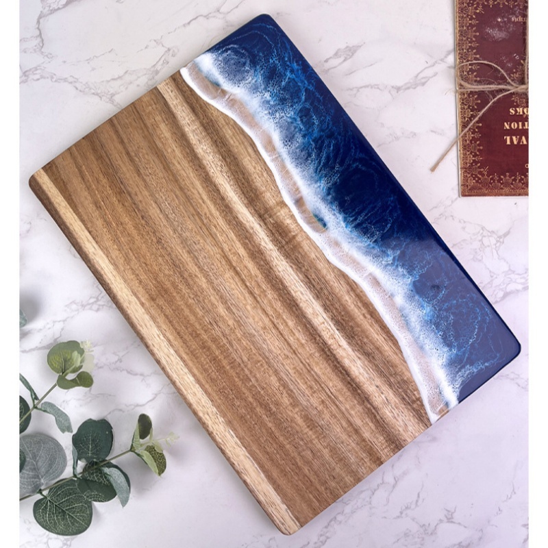 Acacia Wood Cutting Board with - Meal Prep For Cutting recension och pris