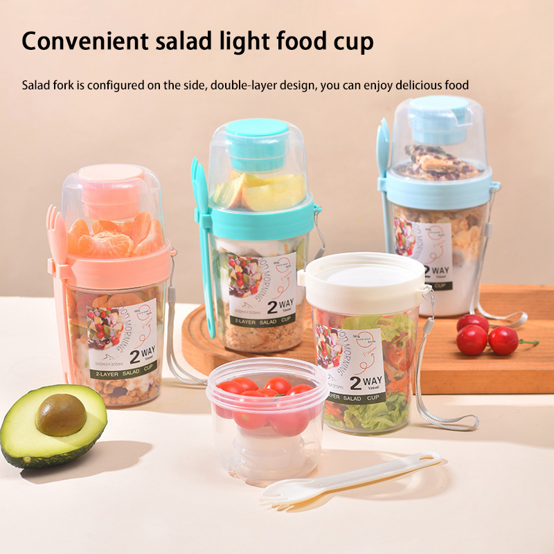 Portable Breakfast Salad Cup W - Meal Prep Oatmeal Jars recension och pris