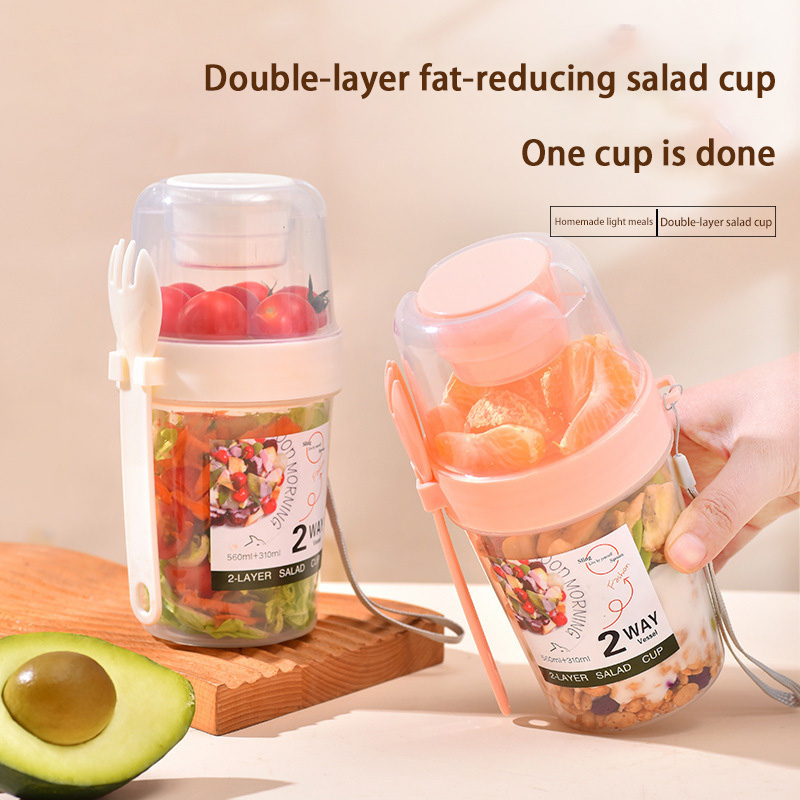 Portable Breakfast Salad Cup W - Meal Prep Oatmeal Jars recension och pris