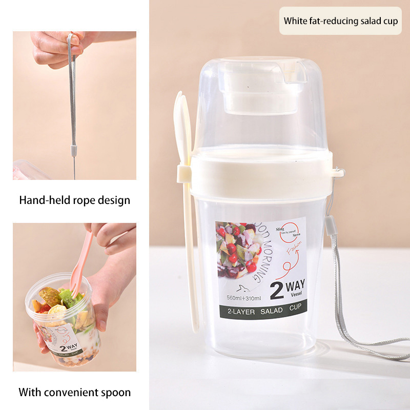 Portable Breakfast Salad Cup W - Meal Prep Oatmeal Jars recension och pris