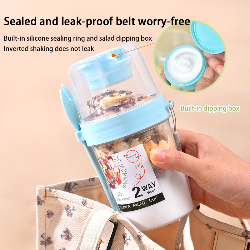 Portable Breakfast Salad Cup W - Meal Prep Oatmeal Jars recension och pris
