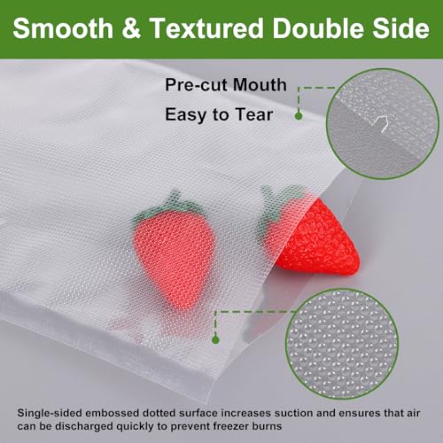 Moretoes pcs Vacuum Sealer Bag - Meal Prep For Cutting recension och pris