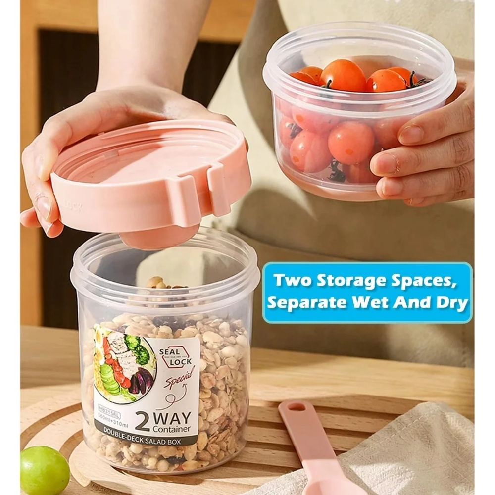 Portable Salad Cup Breakfast C - Meal Prep Oatmeal Jars recension och pris