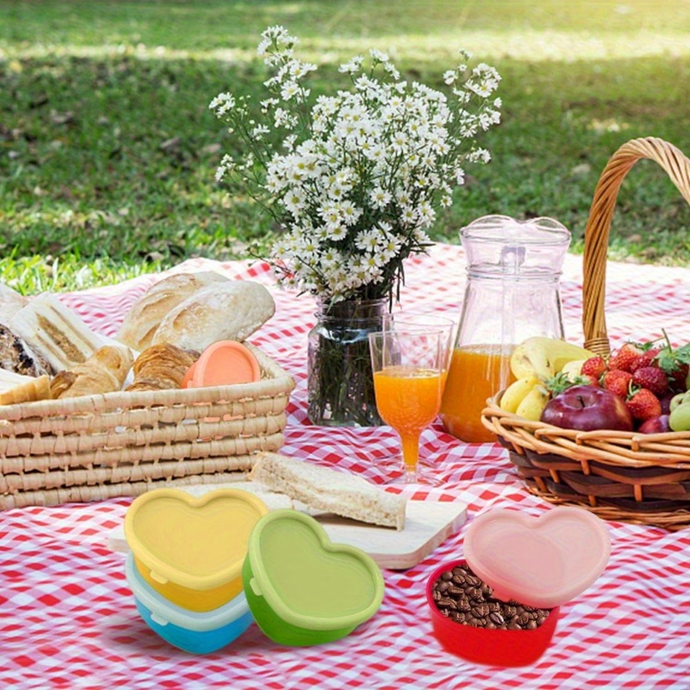 5PCS Mini Lunch Box Condiment  - Salad Container Jar recension och pris