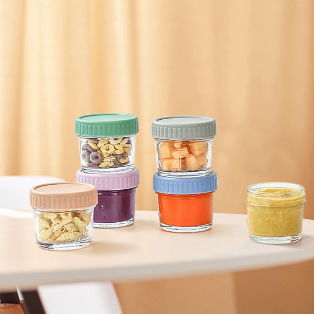 6pcs Glass Baby Food Jar Reusa - Salad Container Jar recension och pris