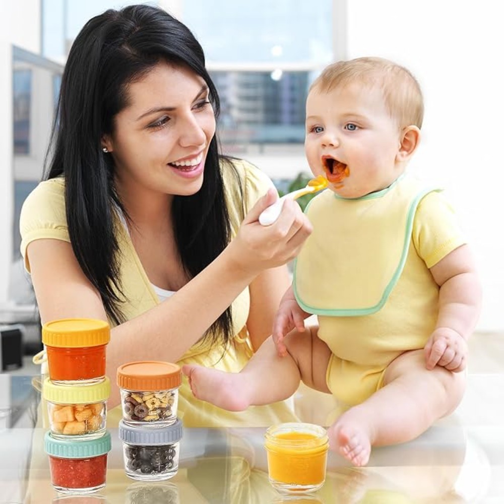 6pcs Glass Baby Food Jar Reusa - Salad Container Jar recension och pris