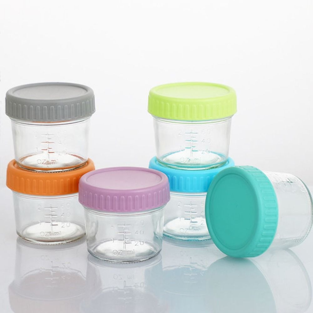 6pcs Glass Baby Food Jar Reusa - Salad Container Jar recension och pris