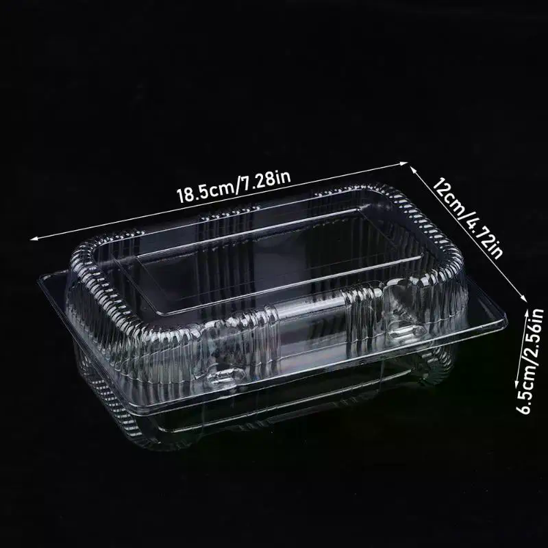 Plastic Clear Boxes With Lids  - Salad Container Jar recension och pris