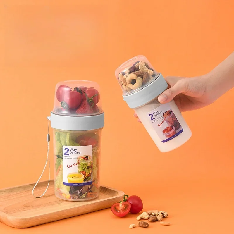 Breakfast Oatmeal Cereal Nut Y - Salad Container Jar recension och pris