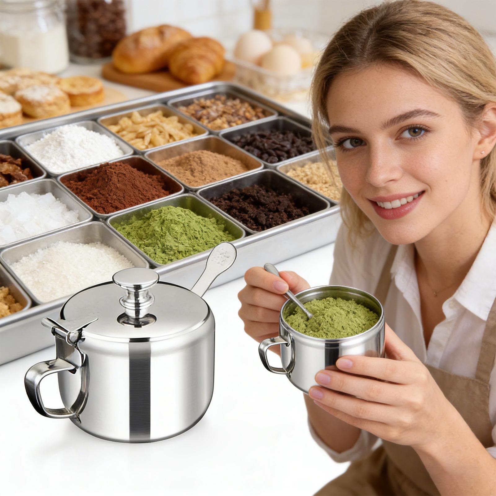 Seasoning Container Counter St - Meal Prep Jars With Lids recension och pris
