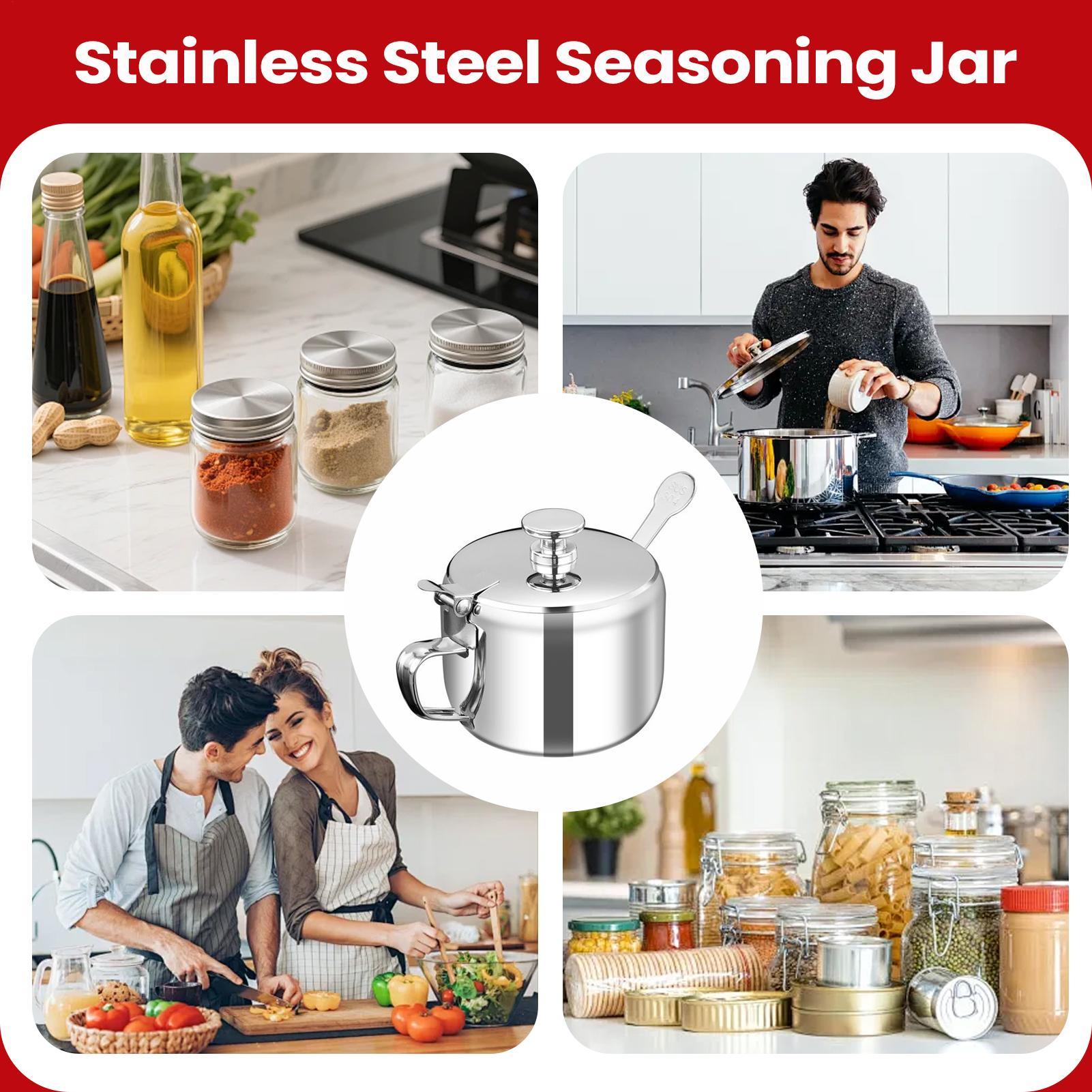 Seasoning Container Counter St - Meal Prep Jars With Lids recension och pris
