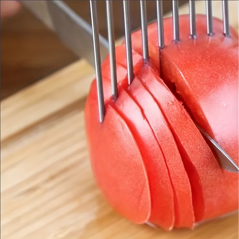 1/4PC Stainless Steel Onion Ne - Onion Holder Slicer recension och pris