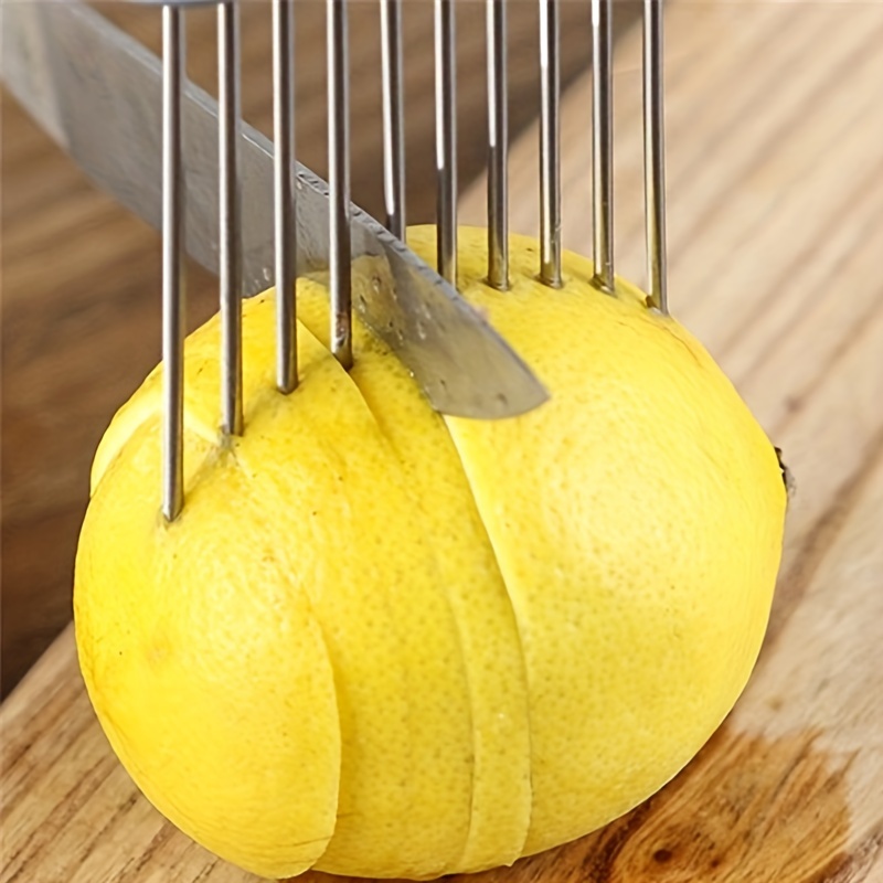 1/4PC Stainless Steel Onion Ne - Onion Holder Slicer recension och pris