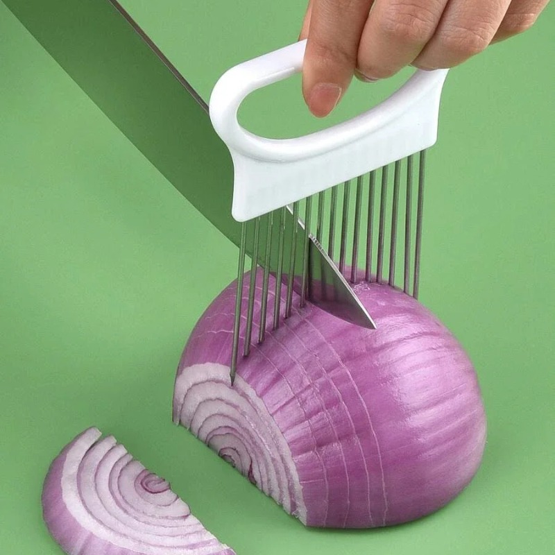 1pcs Onion Slicer Effortlessly - Onion Holder Slicer recension och pris