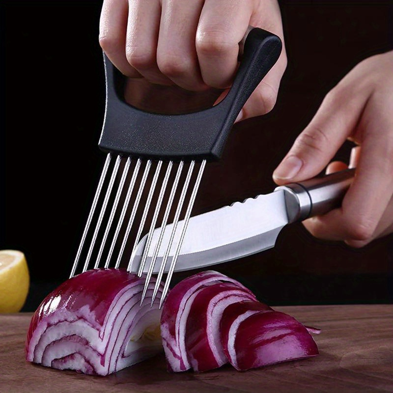 Stainless Steel Onion Cutter H - Onion Holder Slicer recension och pris