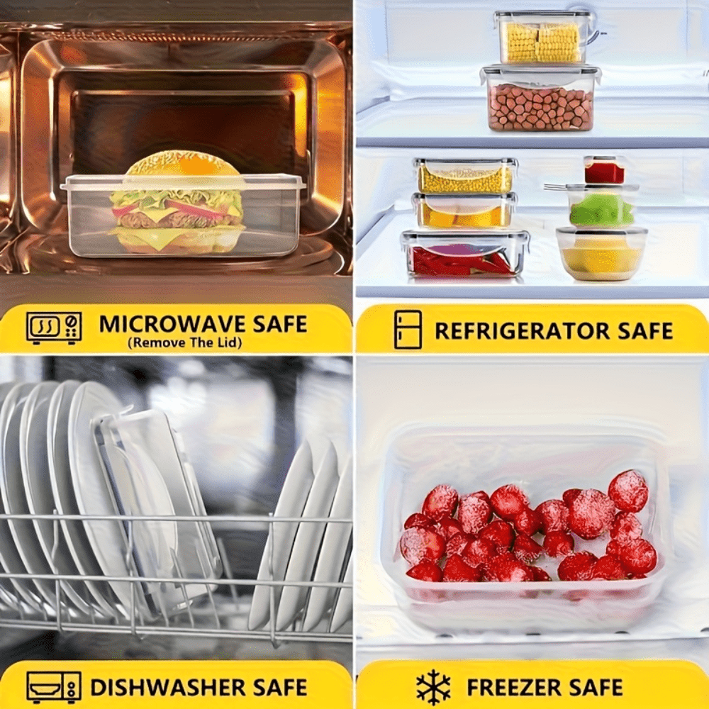 50 Pcs Food Storage Containers - Meal Prep Jars With Lids recension och pris