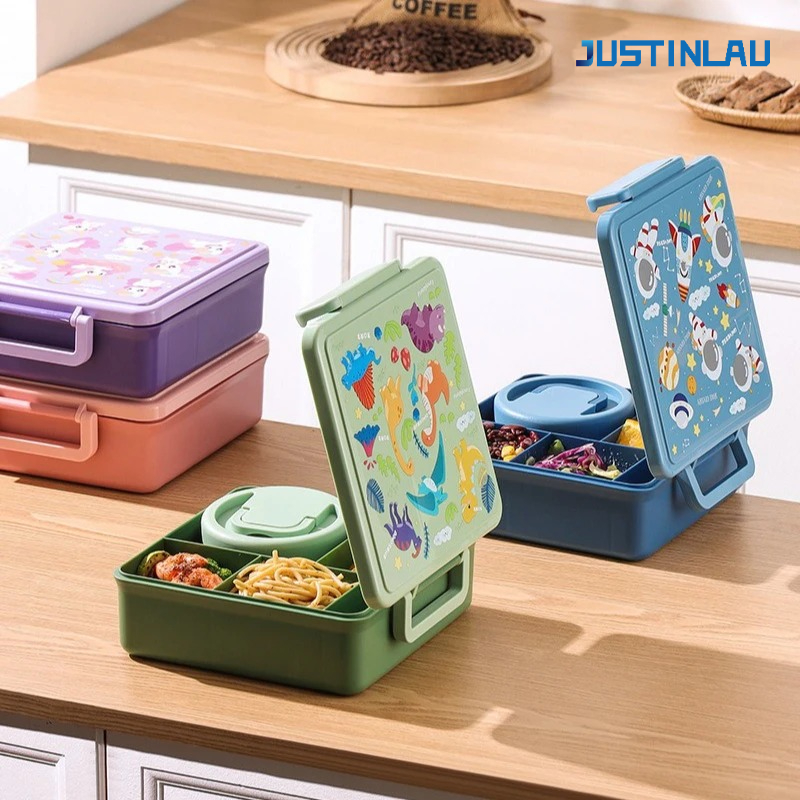 Lunch Box Cartoon Fruit Salad  - Salad Container Jar recension och pris