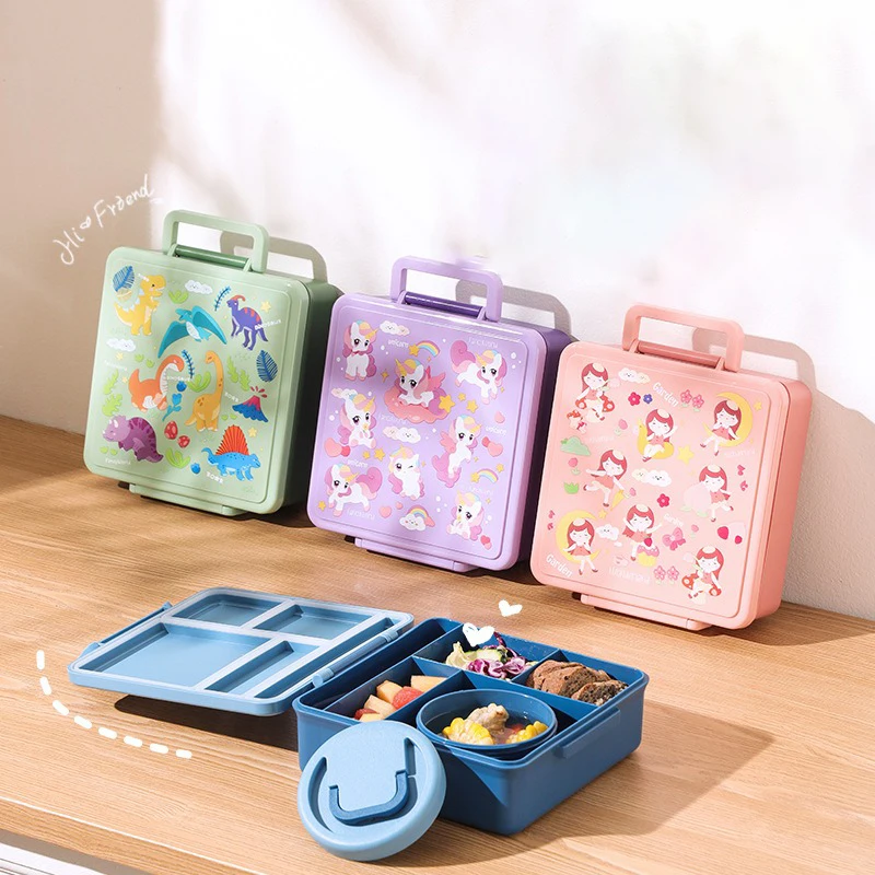 Lunch Box Cartoon Fruit Salad  - Salad Container Jar recension och pris