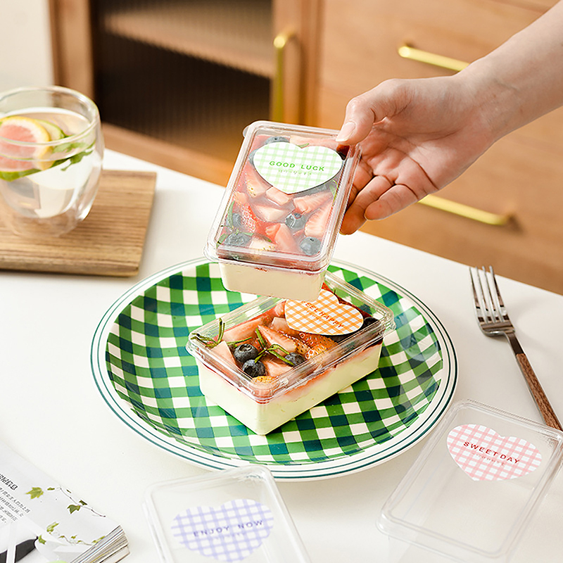 10Pcs Transparent Dessert Box  - Salad Container Jar recension och pris