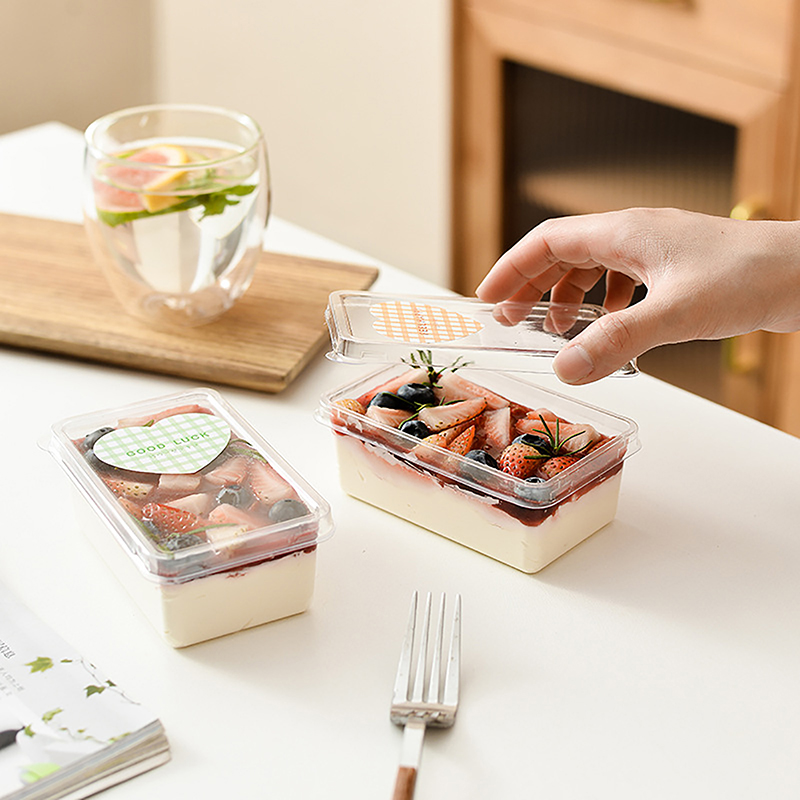 10Pcs Transparent Dessert Box  - Salad Container Jar recension och pris