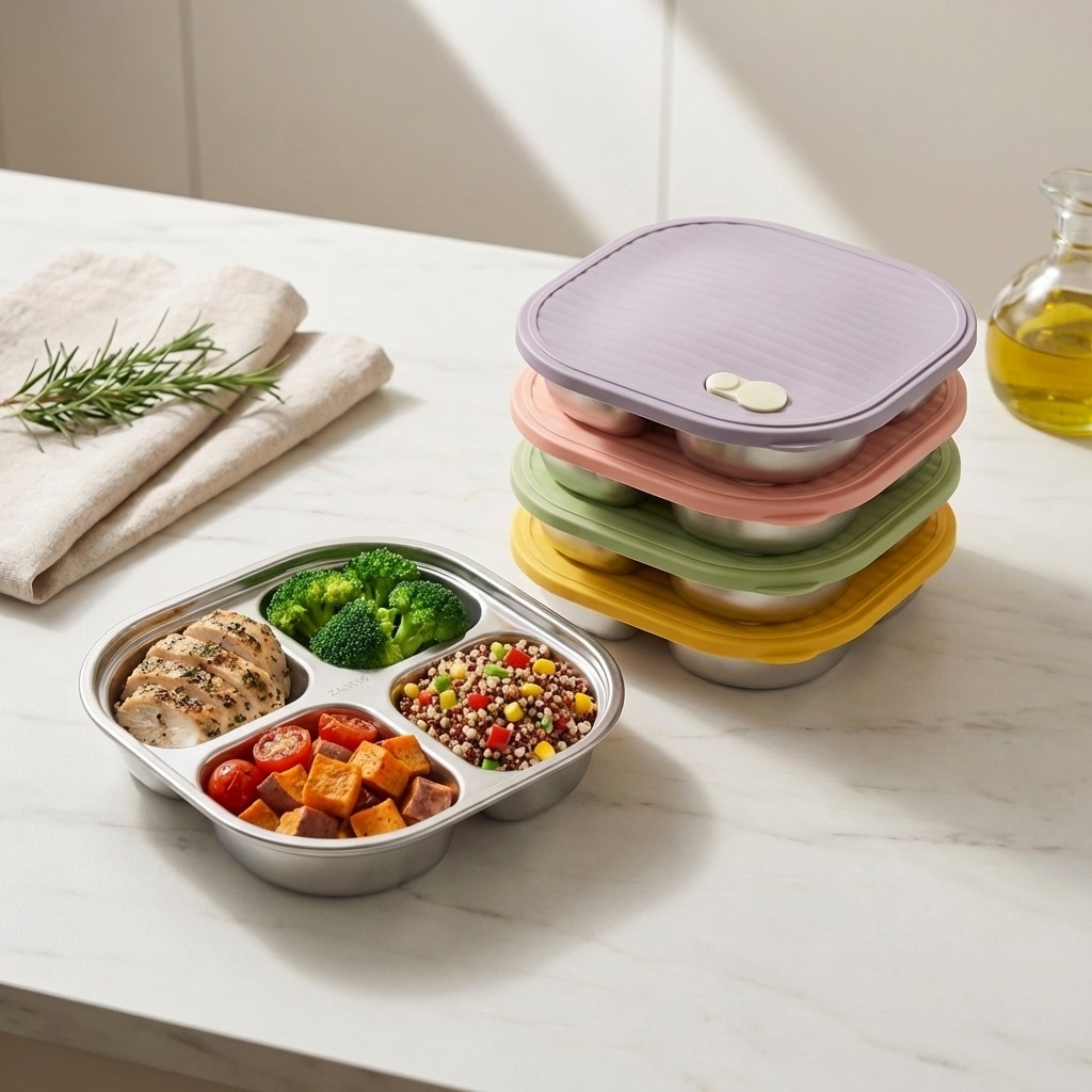 Microwave Safe 304 Stainless S - Meal Prep Diet recension och pris