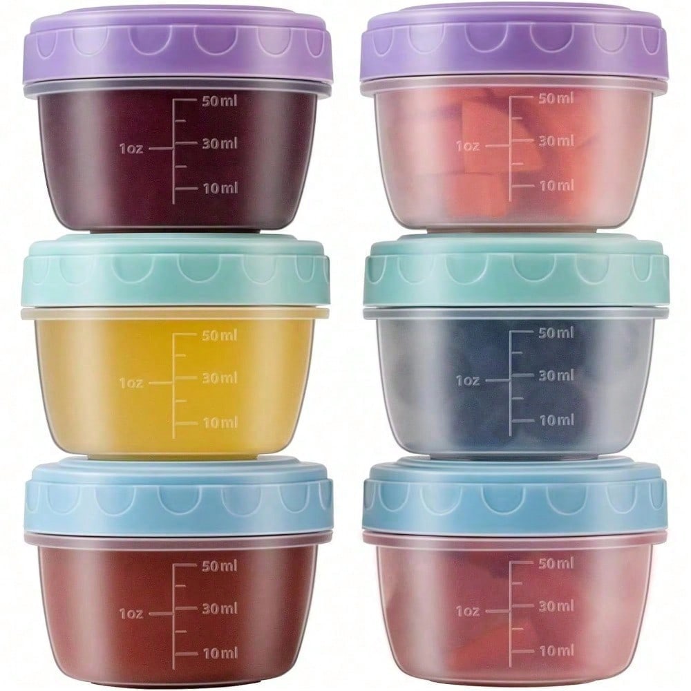1-6 Pack 2.7 OZ Salad Dressing - Salad Container Jar recension och pris