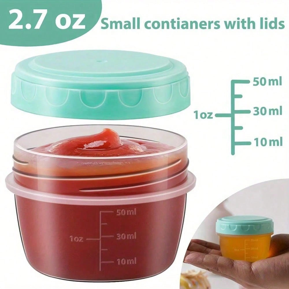 1-6 Pack 2.7 OZ Salad Dressing - Salad Container Jar recension och pris