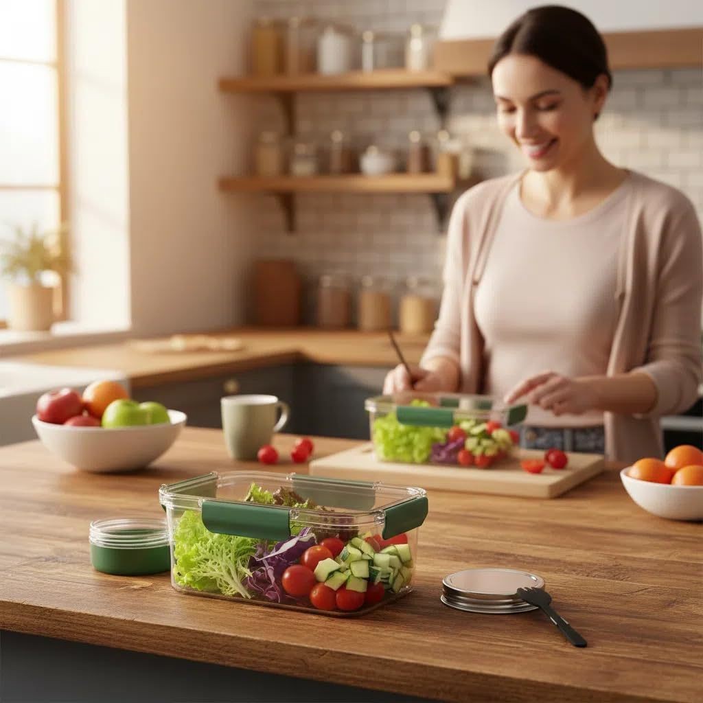 Solar Pod Jar Food Storage Con - Meal Prep Jars With Lids recension och pris